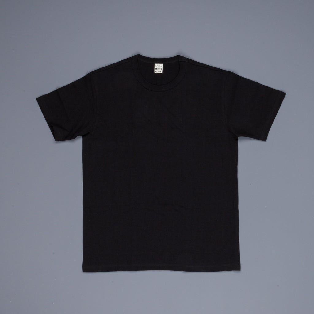 Real McCoy's 2 pack crew neck tee Black
