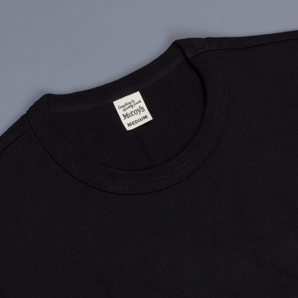 Real McCoy's 2 pack crew neck tee Black