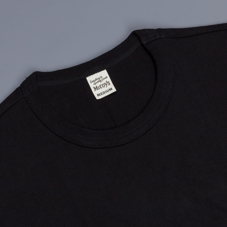 Real McCoy's 2 pack crew neck tee Black