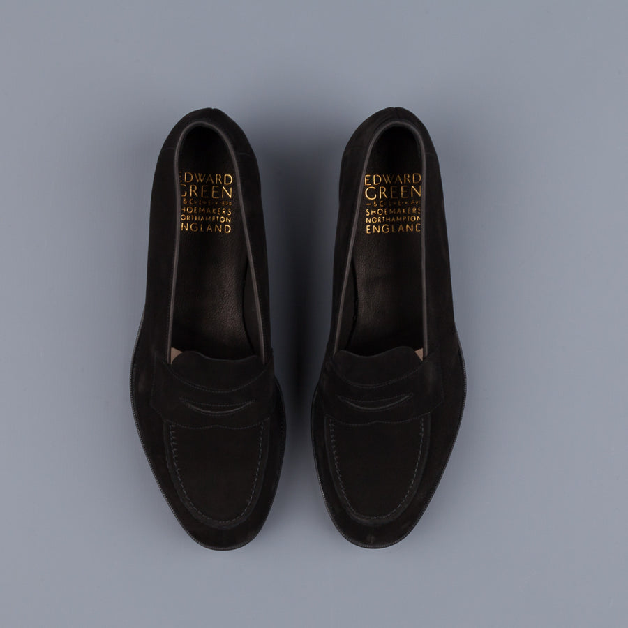 Edward Green Harrow in Black Suede