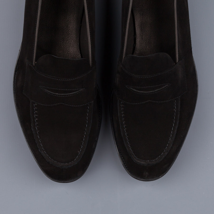Edward Green Harrow in Black Suede