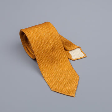 Drake´s untipped tie wool/cashmere/silk blend gold