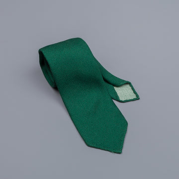 Drake´s untipped tie wool/cashmere/silk blend loden