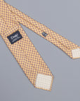 Drake´s untipped tie wool/cashmere/silk blend oriental gold