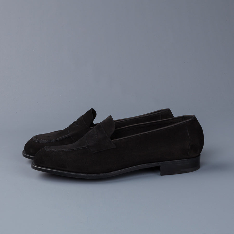 Edward Green Harrow in Black Suede
