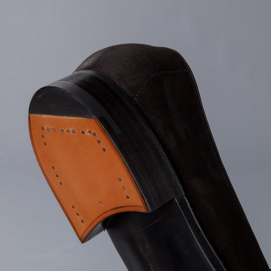 Edward Green Harrow in Black Suede