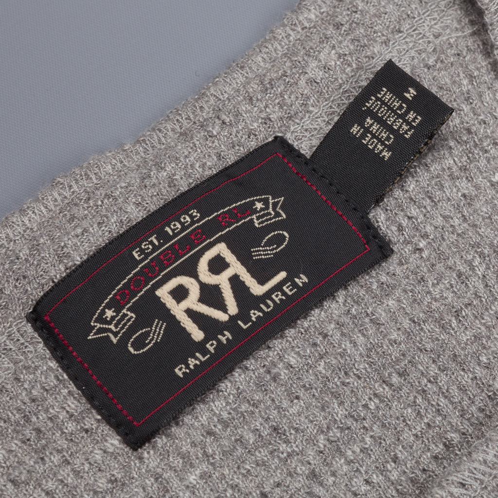 RRL Henley Longsleeve knit cool grey siro