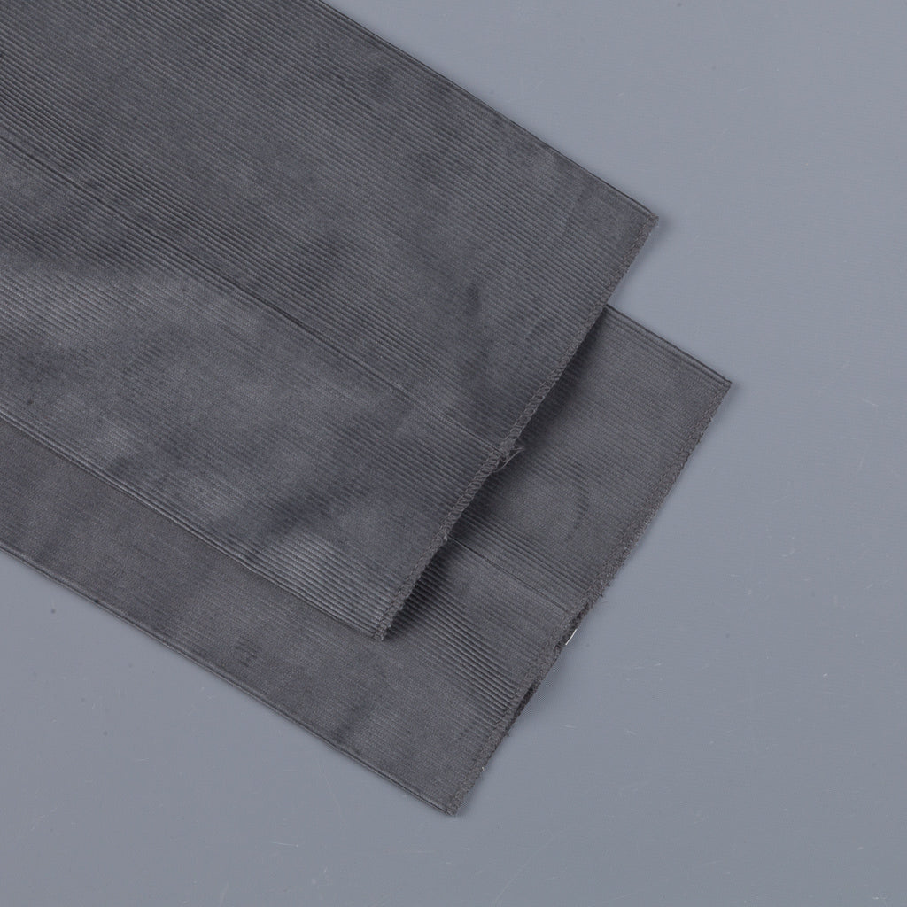 Rota Pantaloni High Rise Regular Fit 14-Wale Corduroy Stretch Grigio