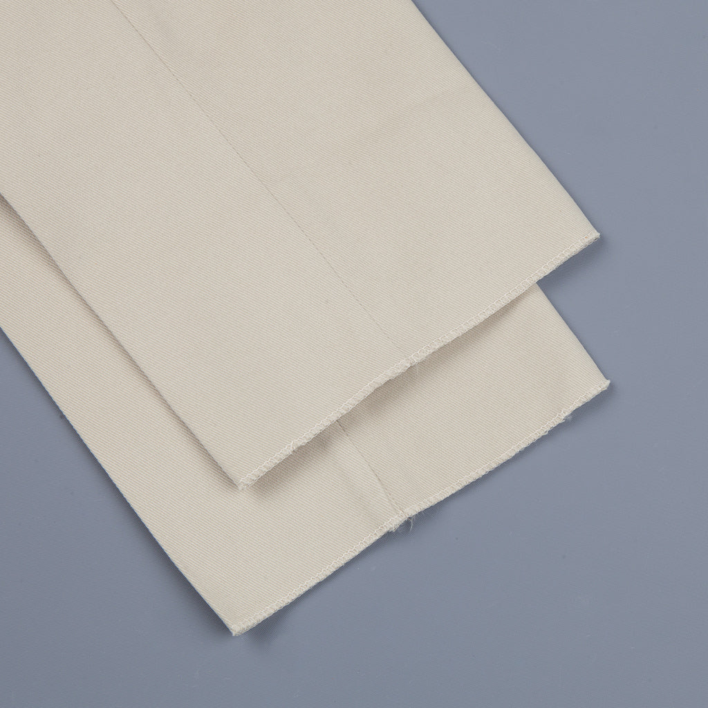 Rota Pantaloni High Rise Regular Fit Mid Weight Cotton Gabardine Beige Chiaro