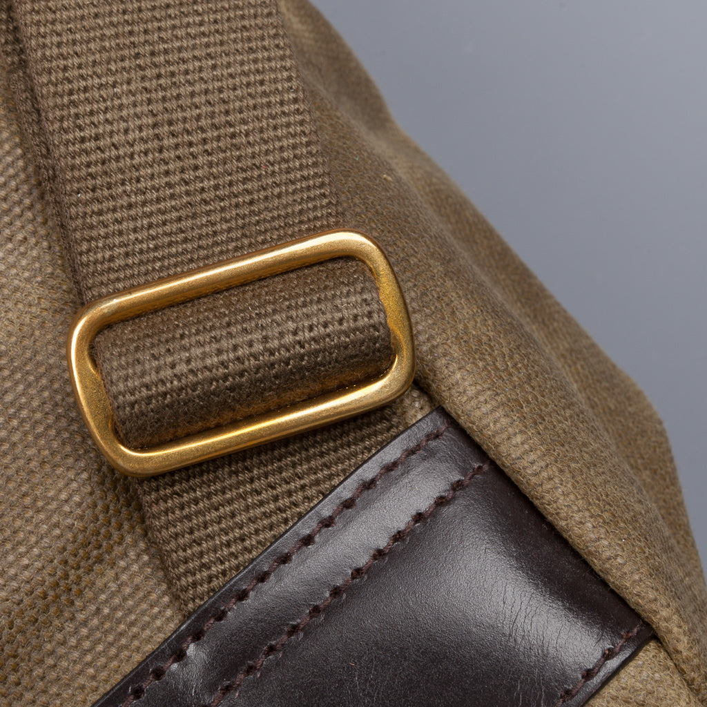 Croots Drawstring rucksack Waxed Olive