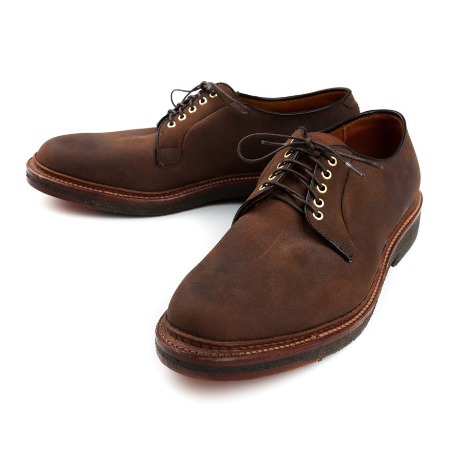 Alden plain toe in tabacco chamois leather