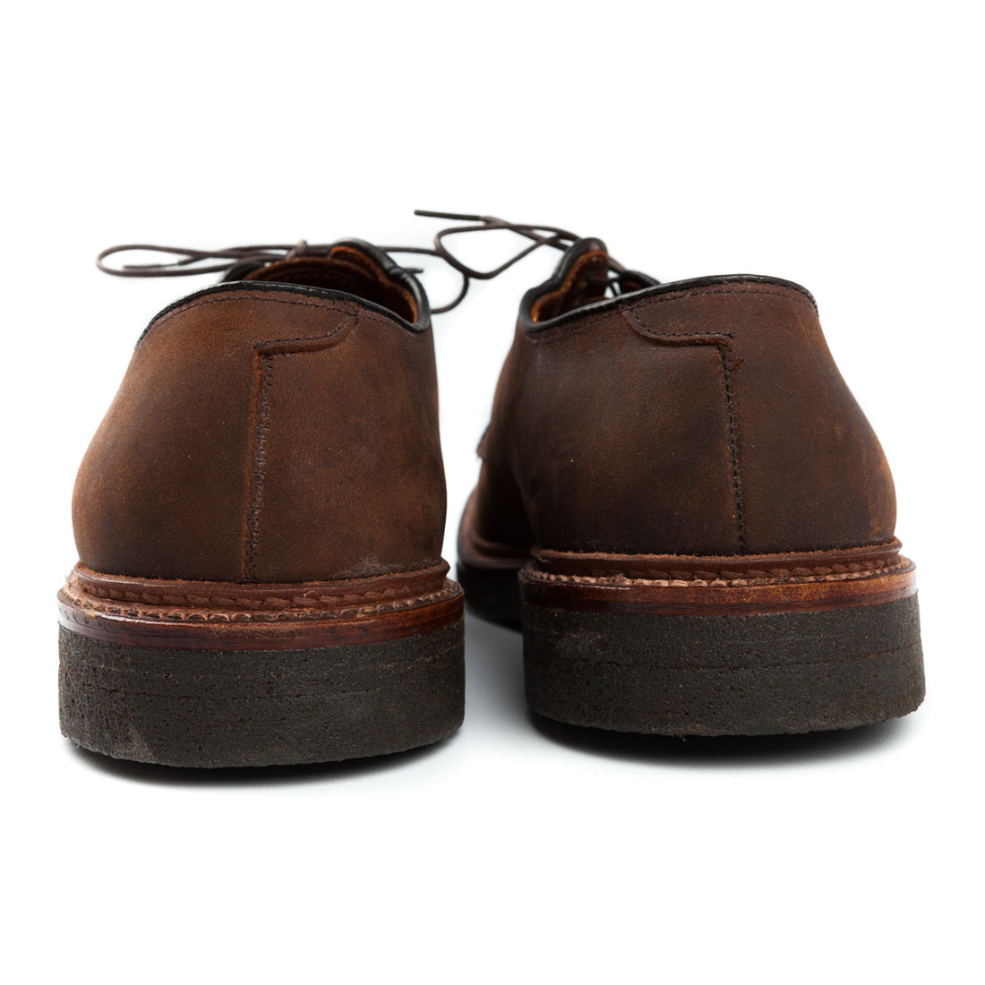 Alden plain toe in tabacco chamois leather