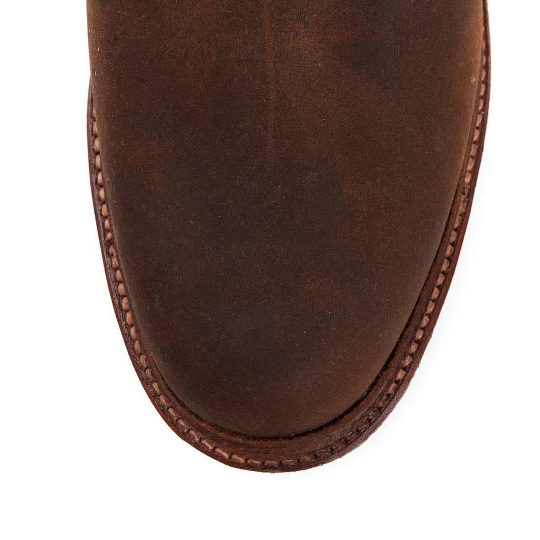 Alden plain toe in tabacco chamois leather