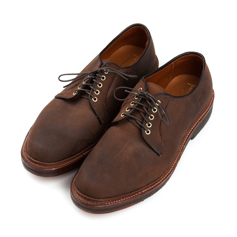 Alden plain toe in tabacco chamois leather