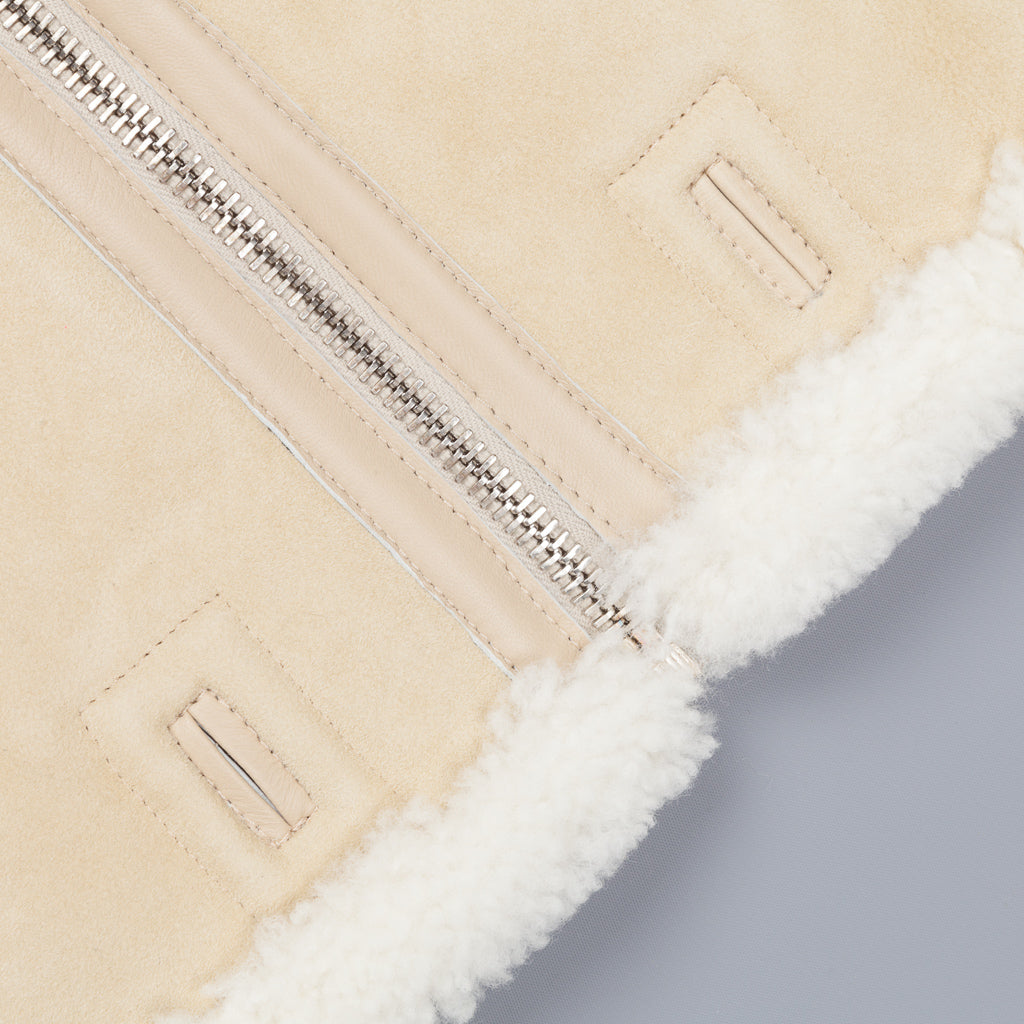 Ten C shearling liner Kaki chiaro