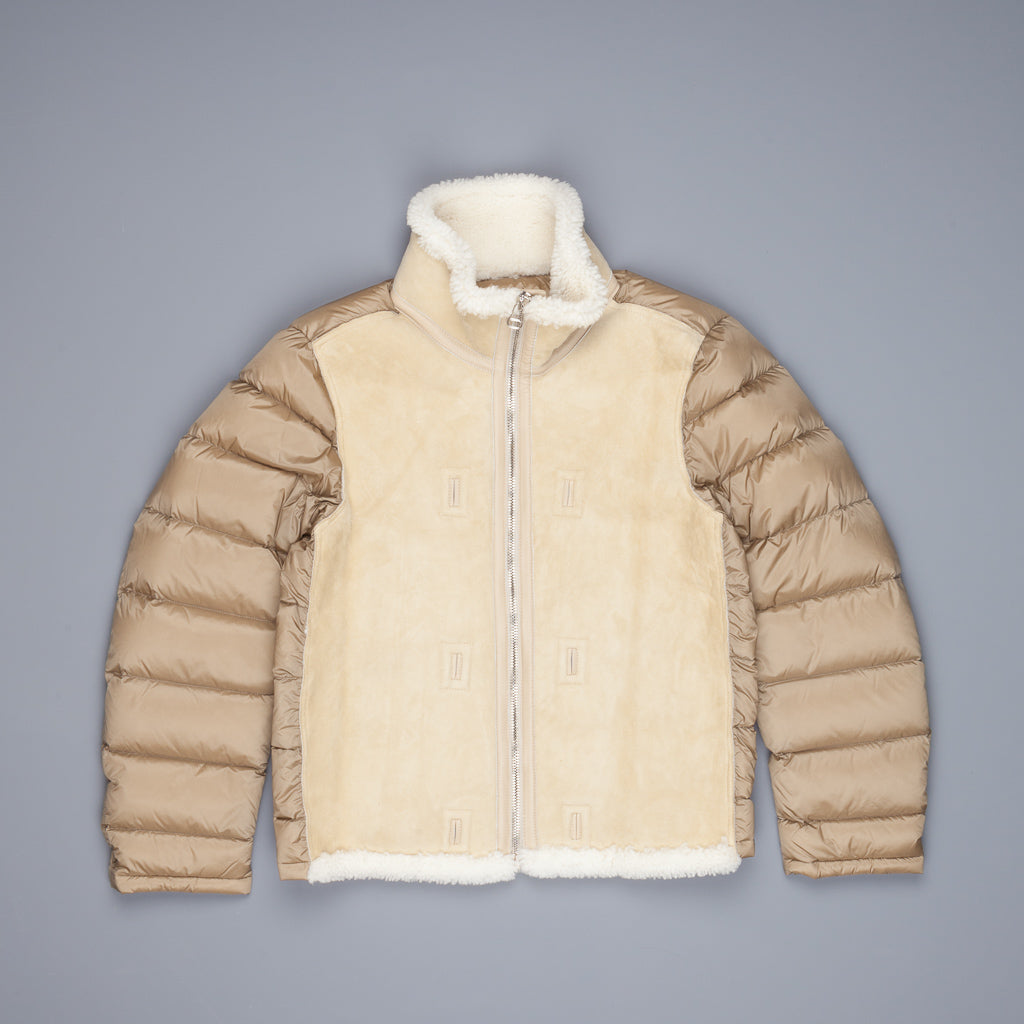 Ten C shearling liner Kaki chiaro