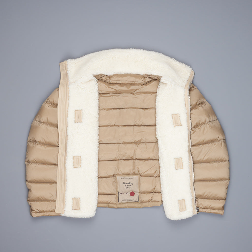 Ten C shearling liner Kaki chiaro