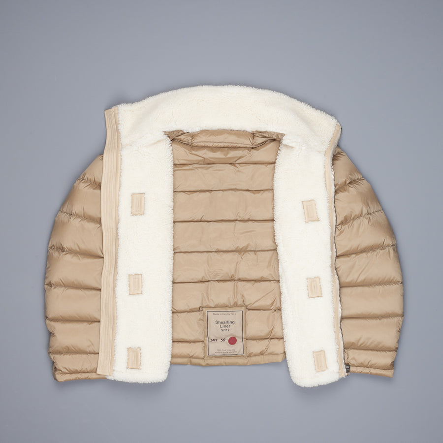 Ten C shearling liner Kaki chiaro
