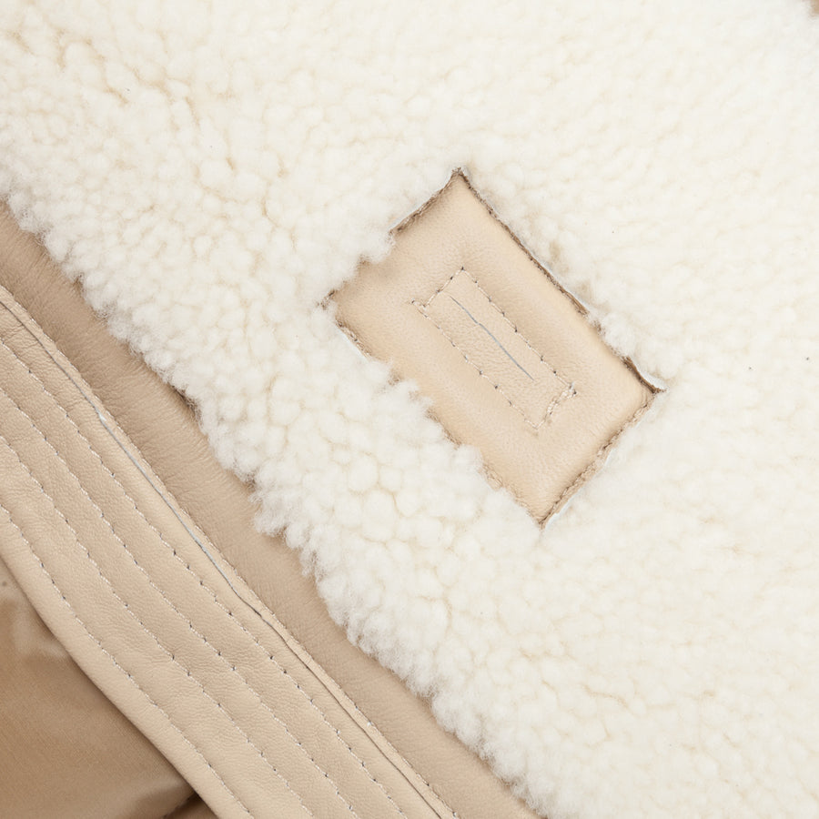 Ten C shearling liner Kaki chiaro