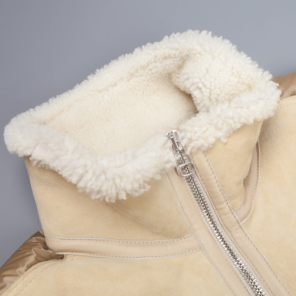 Ten C shearling liner Kaki chiaro
