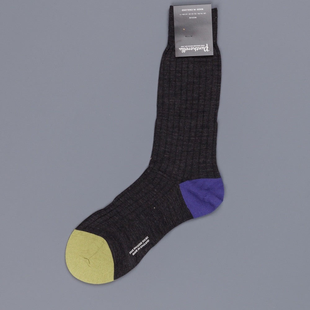 Pantherella Stratford merino wool socks charcoal