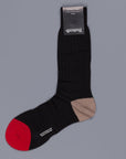 Pantherella Stratford merino wool socks black