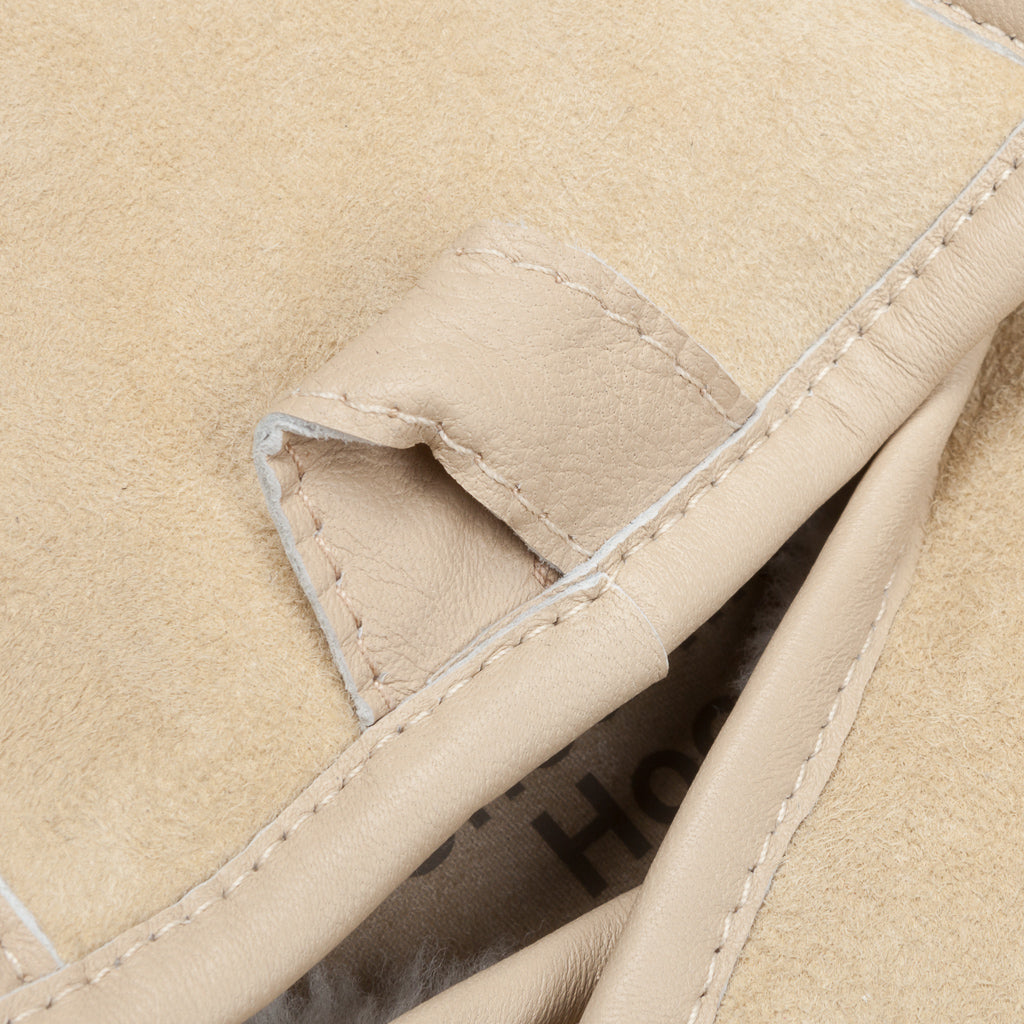 Ten C shearling hood Kaki chiaro
