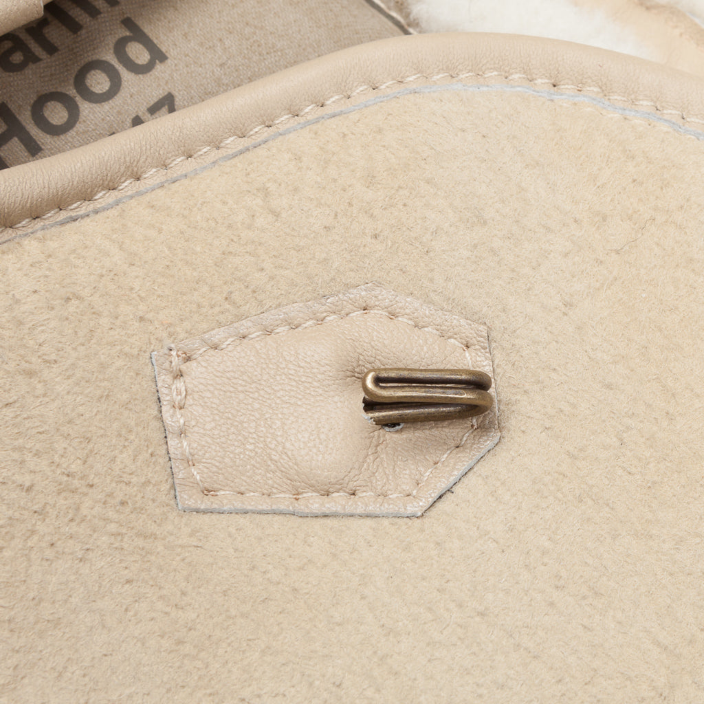 Ten C shearling hood Kaki chiaro