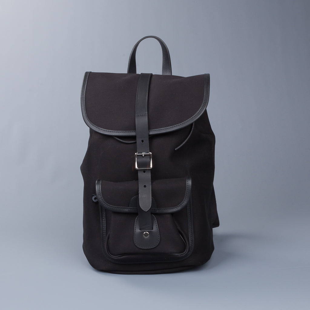 Croots X Frans Boone Dalby Canvas Drawstring Rucksack Black