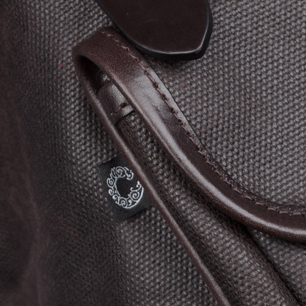 Croots X Frans Boone Canvas Rolltop Backpack Dark Brown