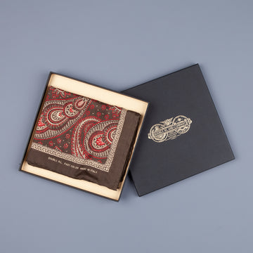 RRL Posen Paisley Silk Bandana Olive