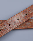 RRL Miller Belt Tumbled Cowhide Leather Light Brown