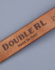 RRL Miller Belt Tumbled Cowhide Leather Light Brown