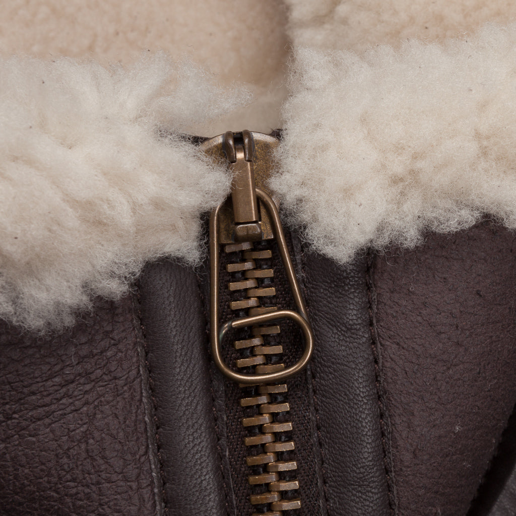 Ten C Shearling liner bianco garza