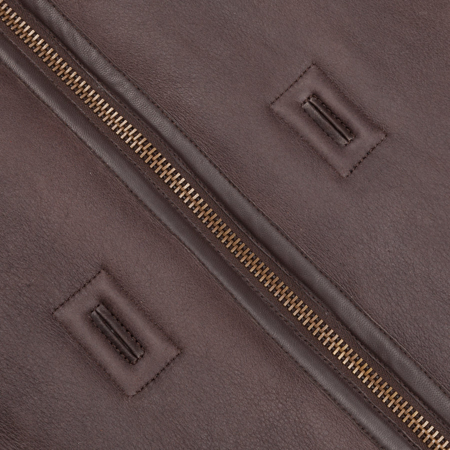 Ten C Shearling liner bianco garza