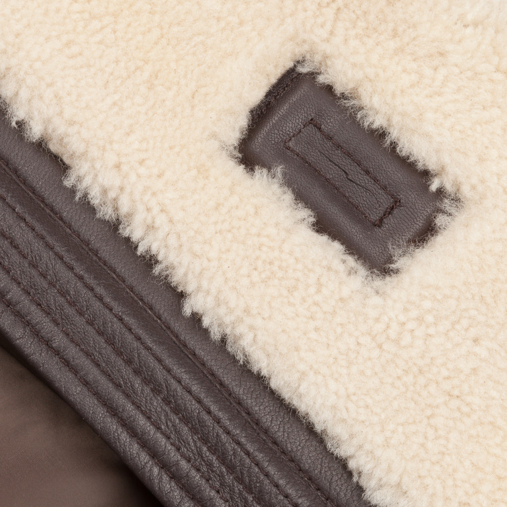 Ten C Shearling liner bianco garza