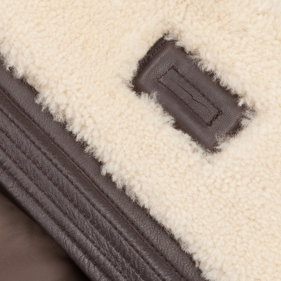 Ten C Shearling liner bianco garza