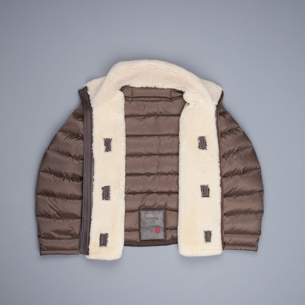 Ten C Shearling liner bianco garza