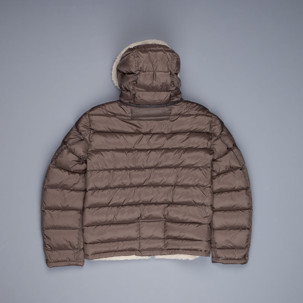 Ten C Shearling hooded Liner Bianco garza
