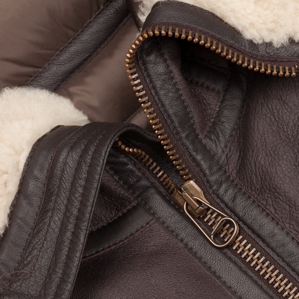 Ten C Shearling hooded Liner Bianco garza