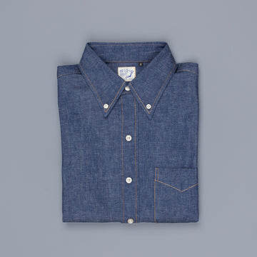 Orslow Buton Down Denim Shirt "Rigid"