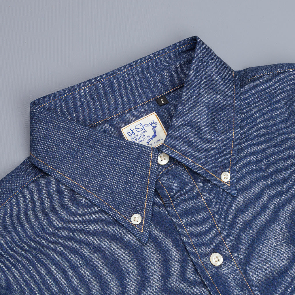 Orslow Buton Down Denim Shirt "Rigid"