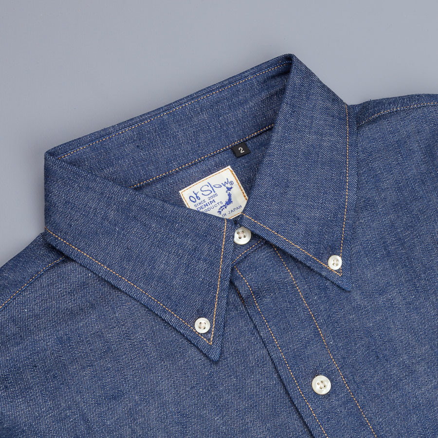 Orslow Buton Down Denim Shirt "Rigid"