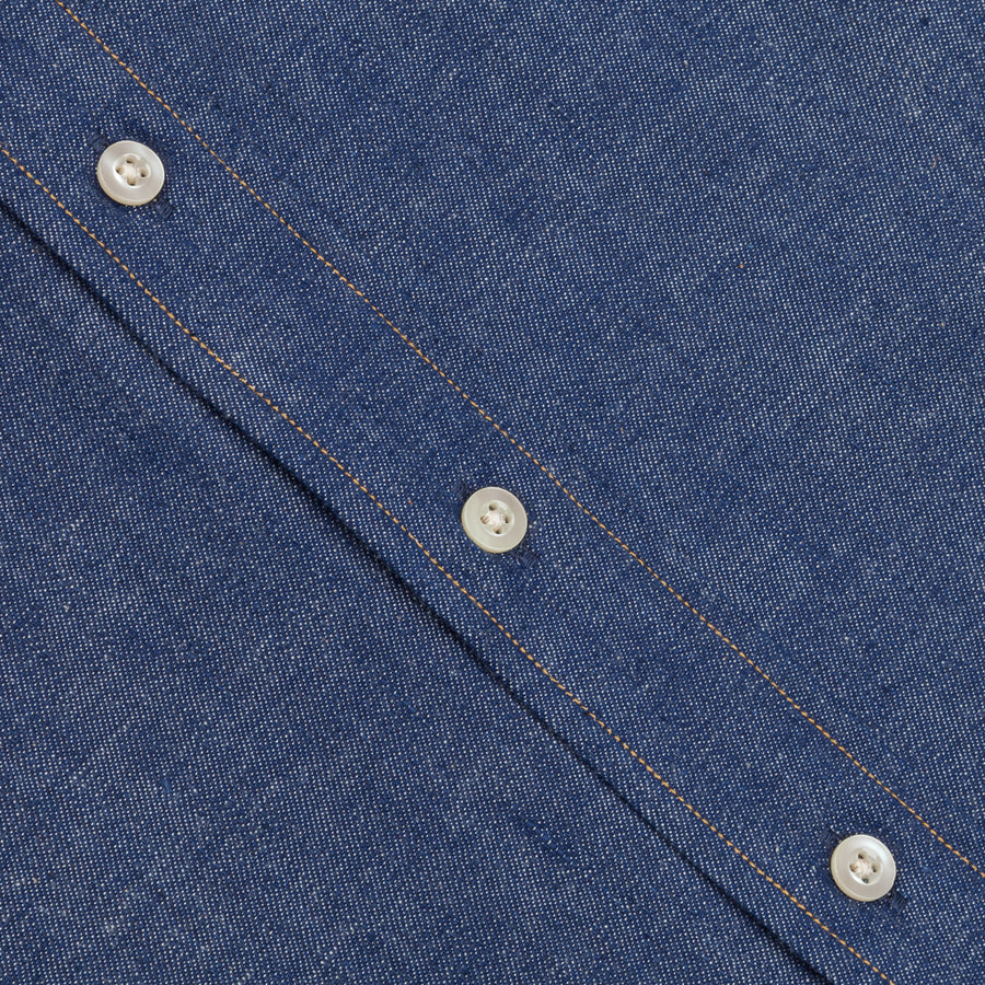 Orslow Buton Down Denim Shirt "Rigid"