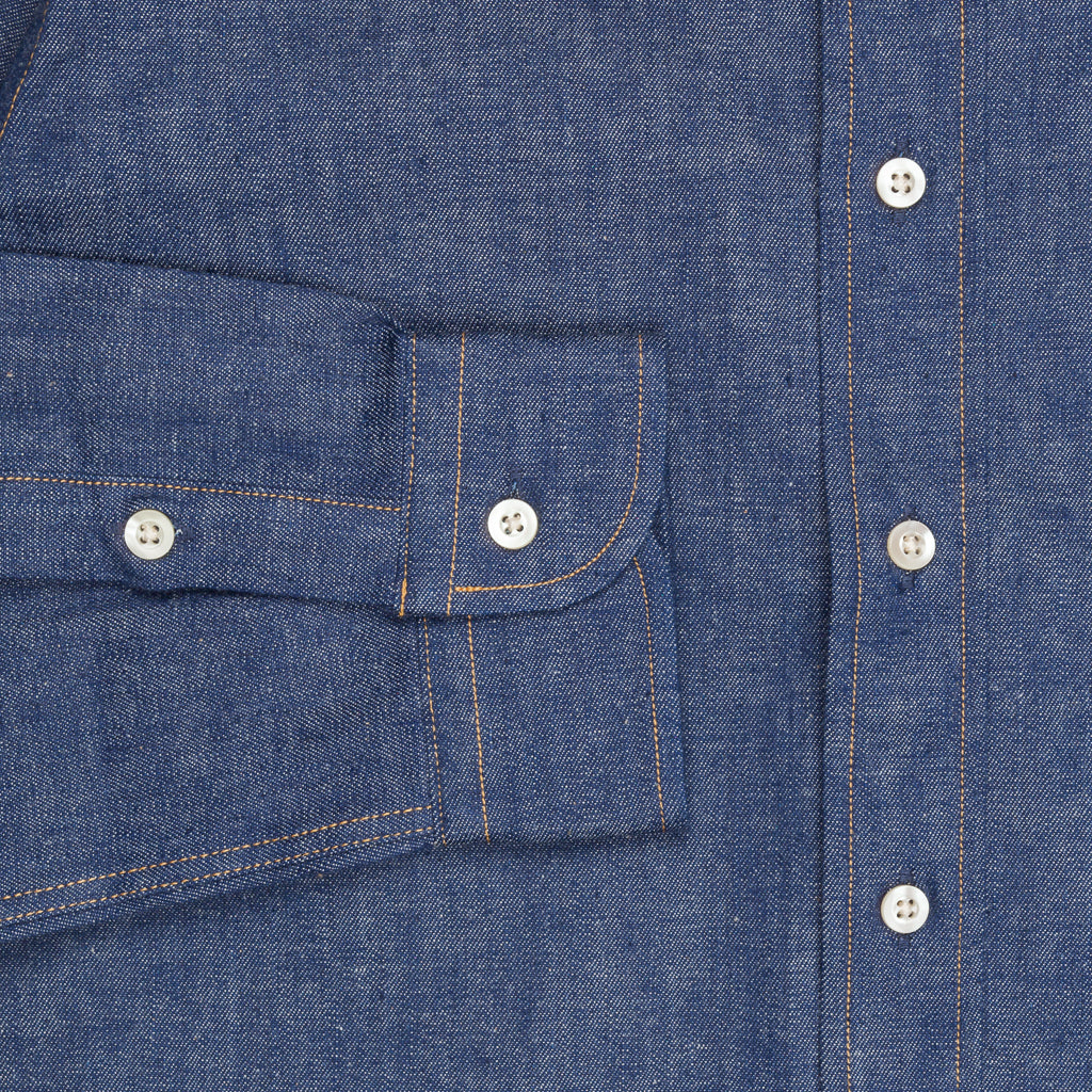Orslow Buton Down Denim Shirt "Rigid"