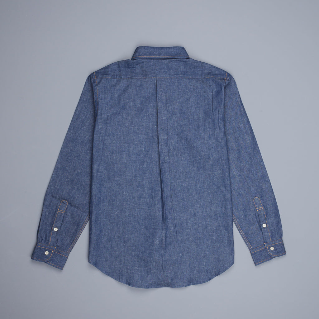 Orslow Buton Down Denim Shirt "Rigid"