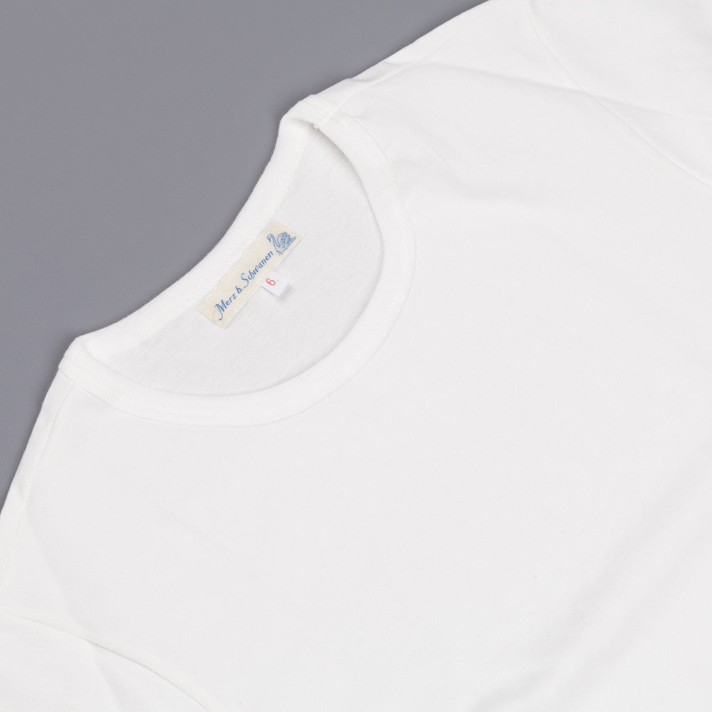 Merz B. Schwanen 215 t shirt 1/4 Open Sleeve White