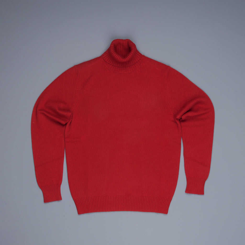 Drumohr Cashmere Dolcevita Turtleneck Mattone