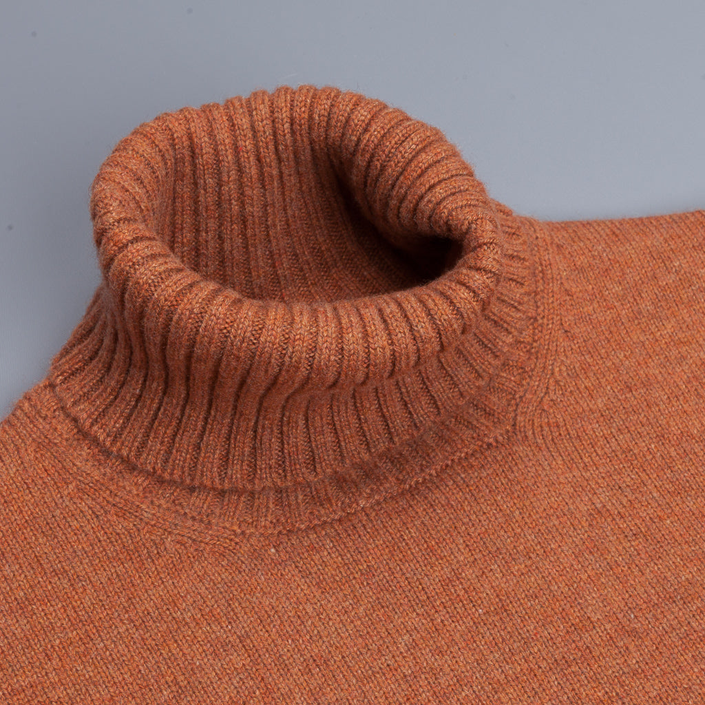 Drumohr Cashmere Dolcevita Turtleneck Caramello Melange
