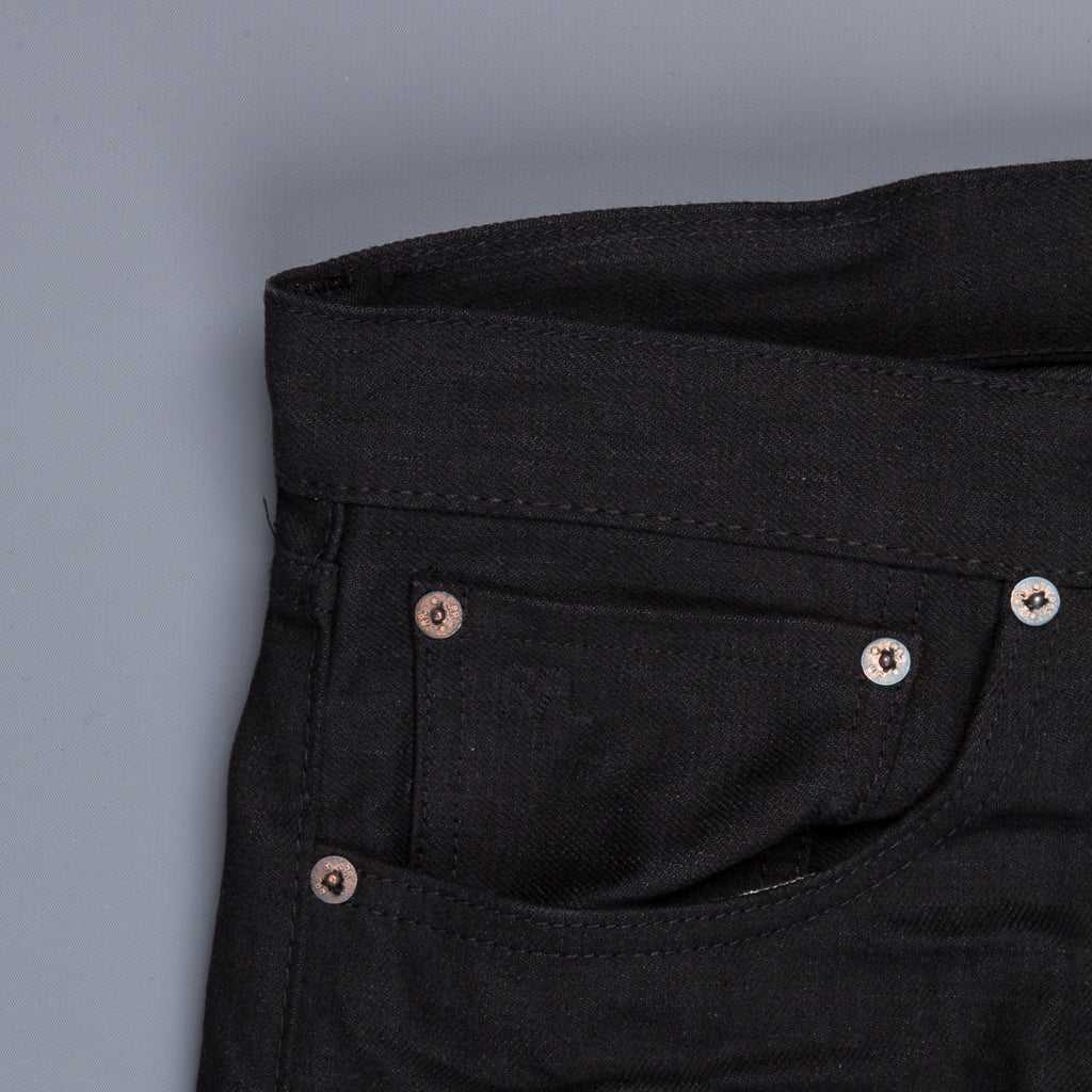 RRL Slim Fit 5 Pocket New Black On Black